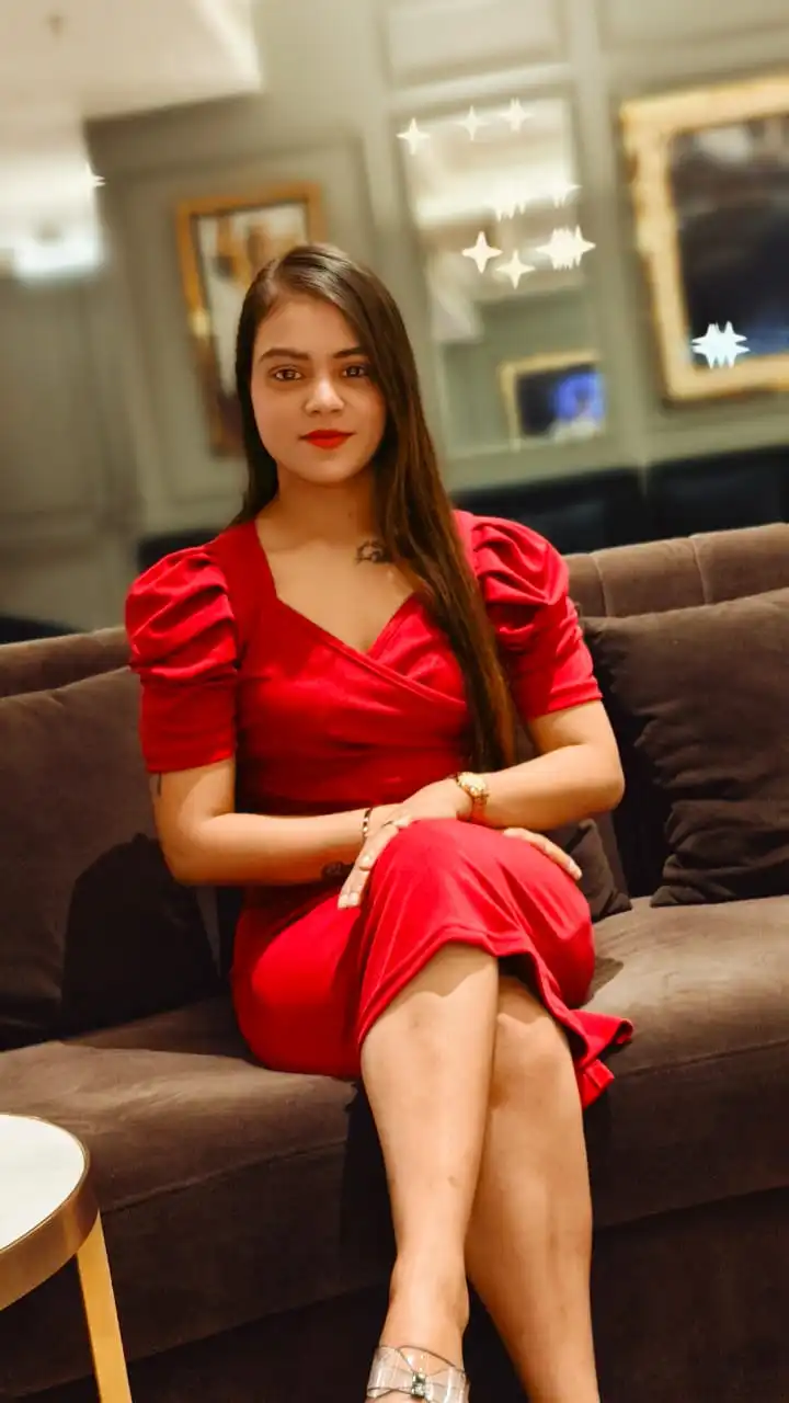 Elegant Kota call girl in a red dress